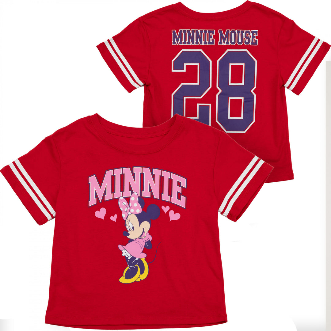 Minnie Mouse Cute Sport Pose Youth Girls T-Shirt Image 1