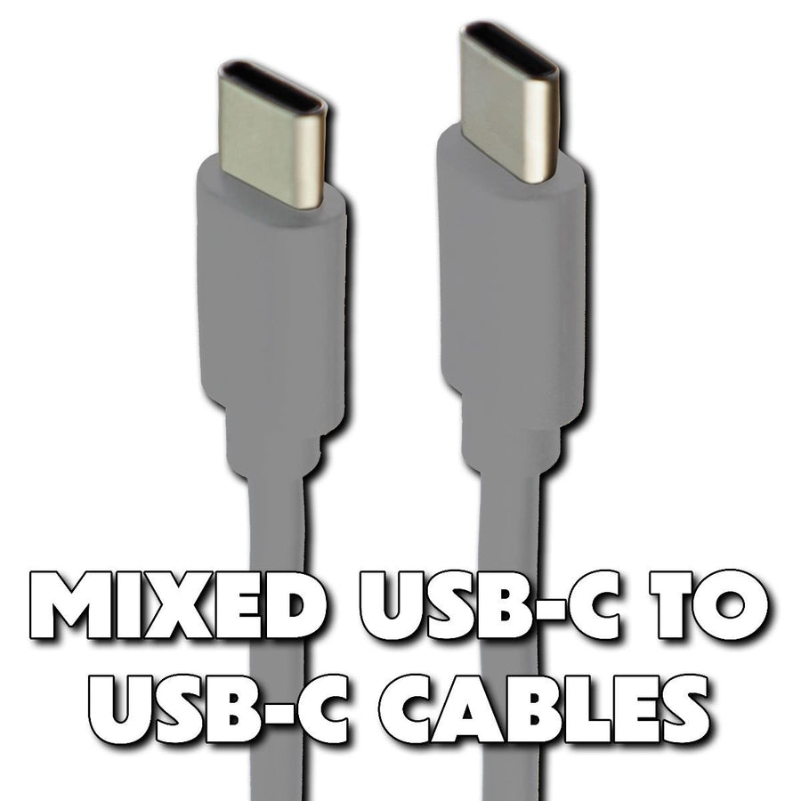 Mixed USB-C to USB-C Charge and Sync Cables - Mixed Brand/Length/Colors Image 1