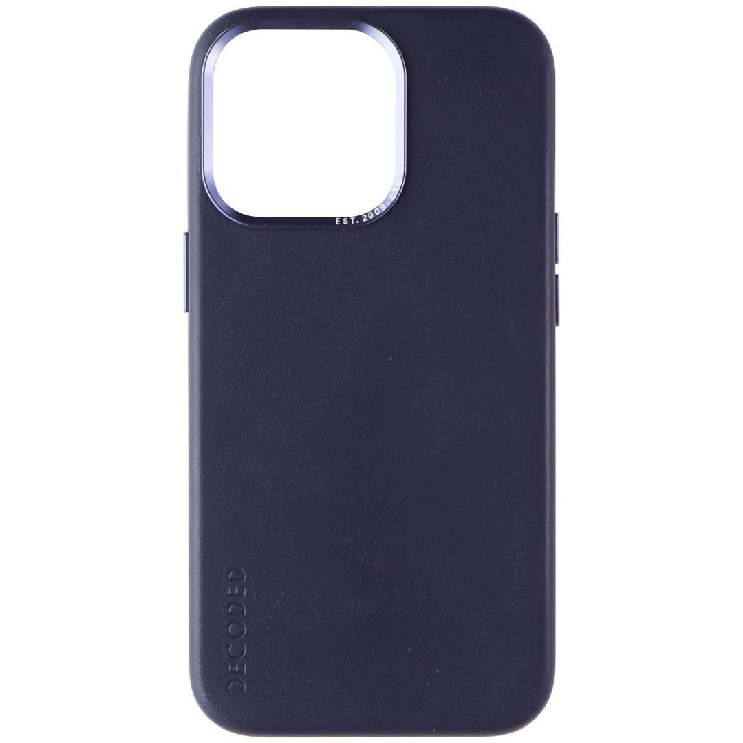 Decoded Leather Back Cover for MagSafe for Apple iPhone 13 Pro - Matte Navy Image 2