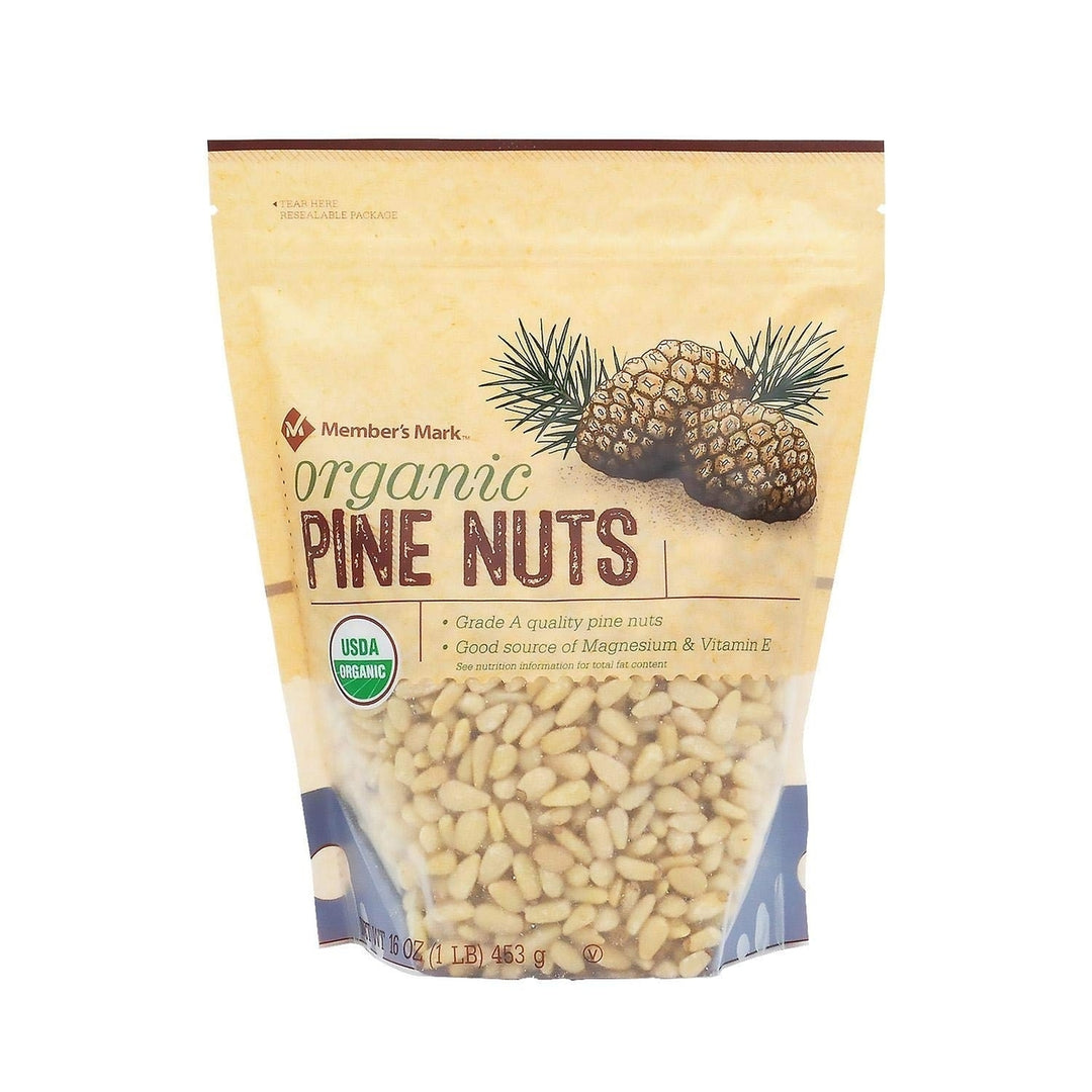 Members Mark USDA Organic Pine Nuts Grade A 16 Ounces Image 1