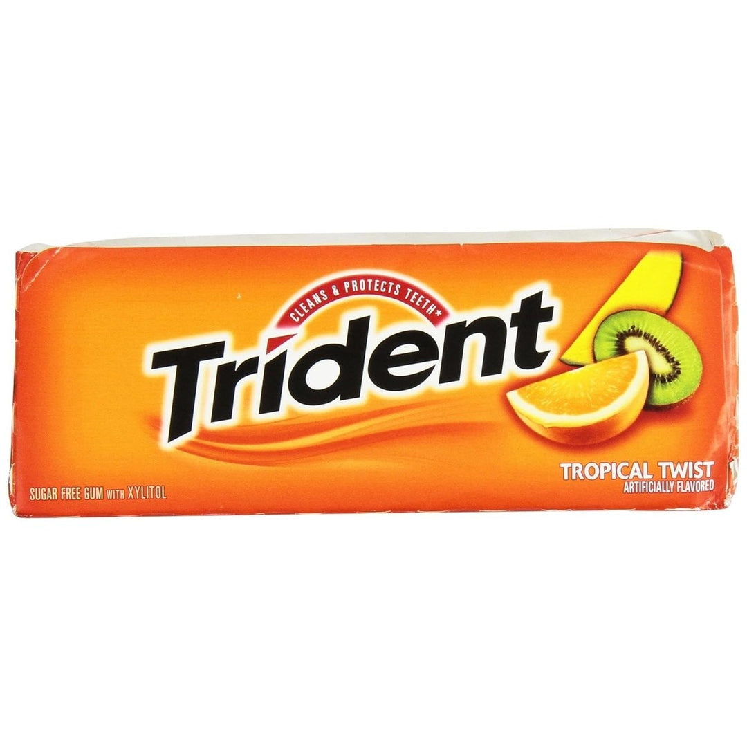 Trident Tropical Twist Sugar-Free Gum (15 Pack) Image 3