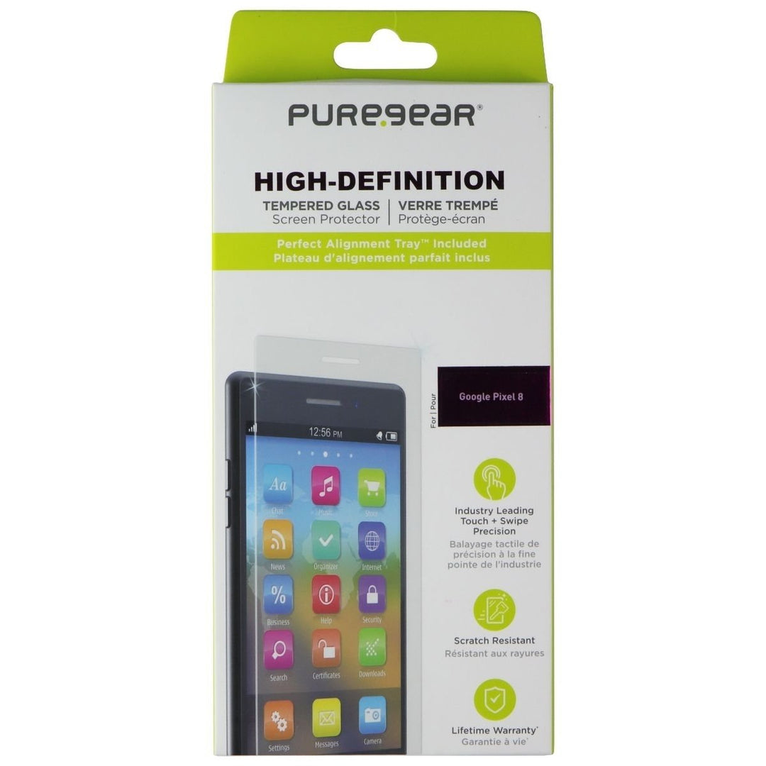 PureGear High-Definition Tempered Glass Screen Protector for Google Pixel 8 Image 1