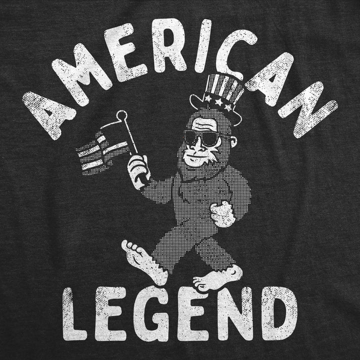 Mens Funny T Shirts American Legend Sarcastic Bigfoot Graphic Tee For Men Image 2