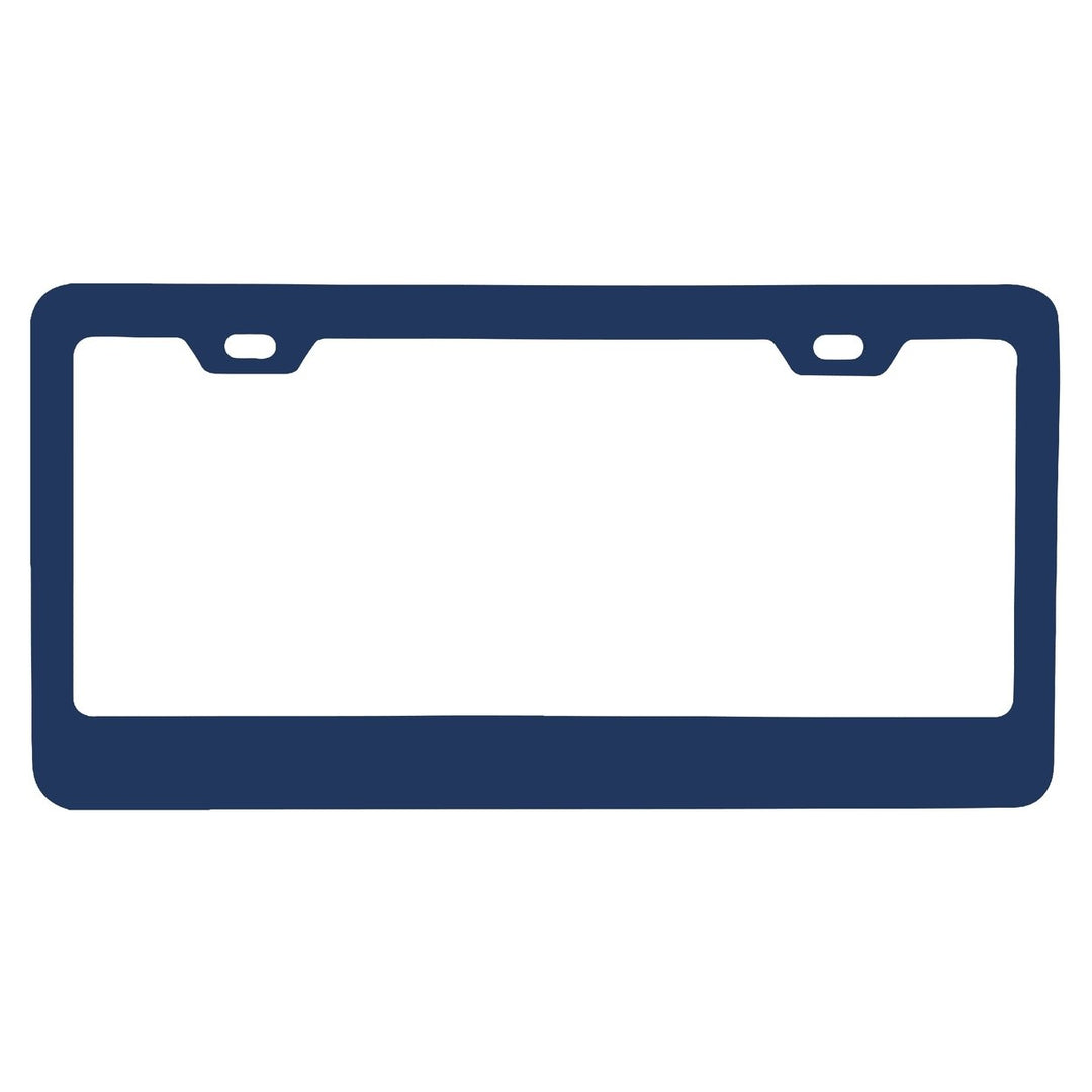 Blank Navy Metal License Plate Frame Image 1