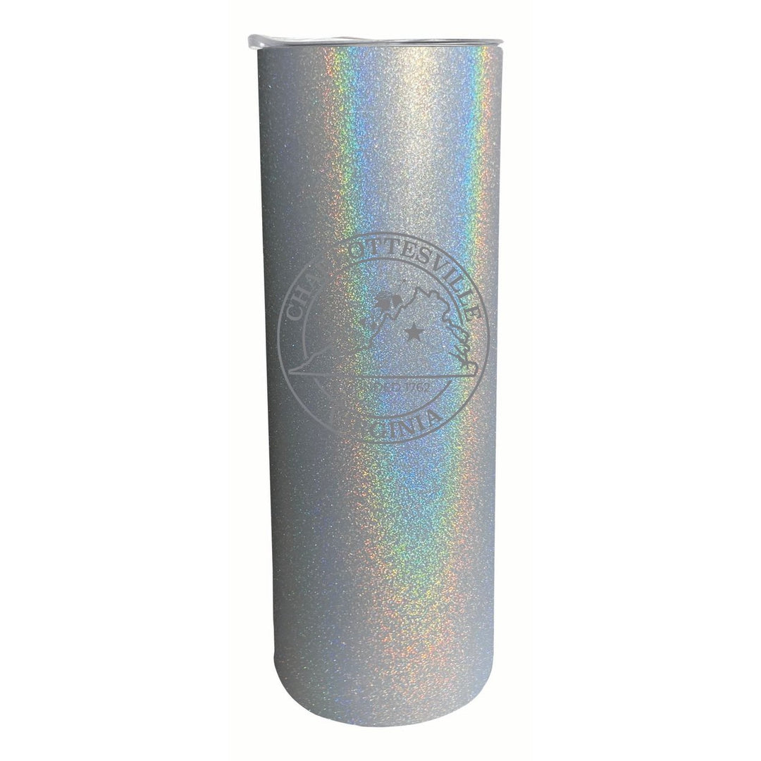 Charlottesville Virginia Souvenir 20 oz Engraved Insulated Stainless Steel Skinny Tumbler Image 1