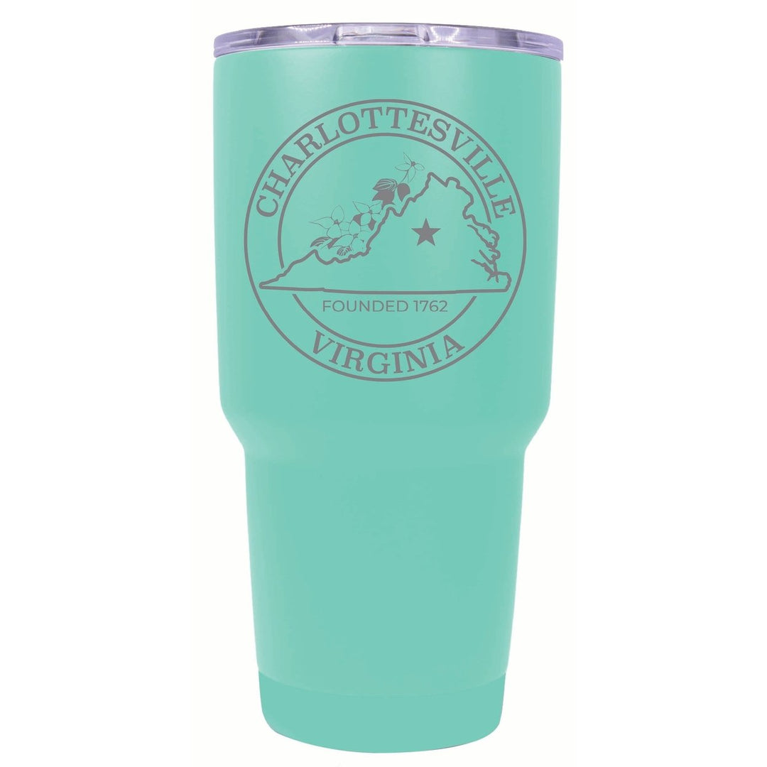 Charlottesville Virginia Souvenir 24 oz Engraved Insulated Stainless Steel Tumbler Image 3