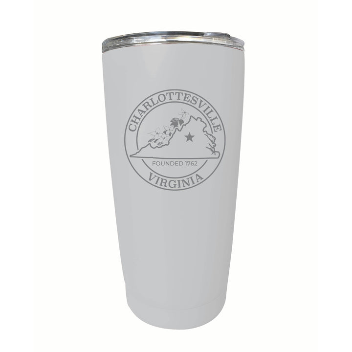 Charlottesville Virginia Souvenir 16 oz Engraved Stainless Steel Insulated Tumbler Image 4