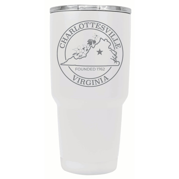 Charlottesville Virginia Souvenir 24 oz Engraved Insulated Stainless Steel Tumbler Image 4