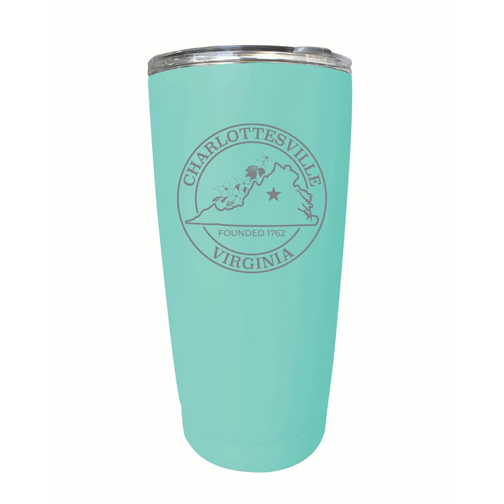 Charlottesville Virginia Souvenir 16 oz Engraved Stainless Steel Insulated Tumbler Image 6