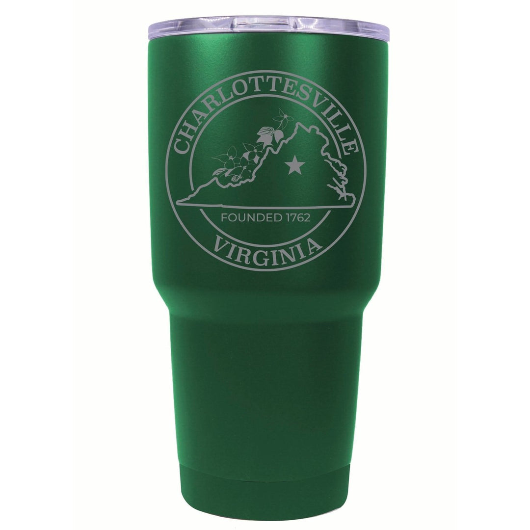 Charlottesville Virginia Souvenir 24 oz Engraved Insulated Stainless Steel Tumbler Image 6