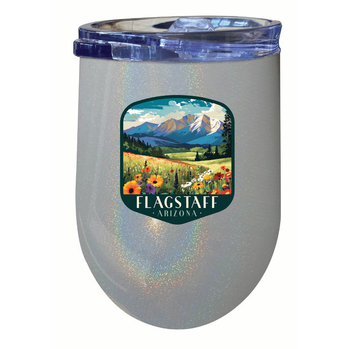 Flagstaff Arizona Design C Souvenir 12 oz Insulated Wine Stainless Steel Tumbler Image 4