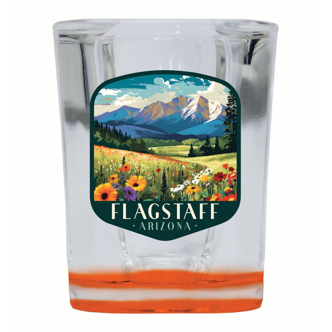 Flagstaff Arizona Design C Souvenir 2 Ounce Shot Glass Square Image 1