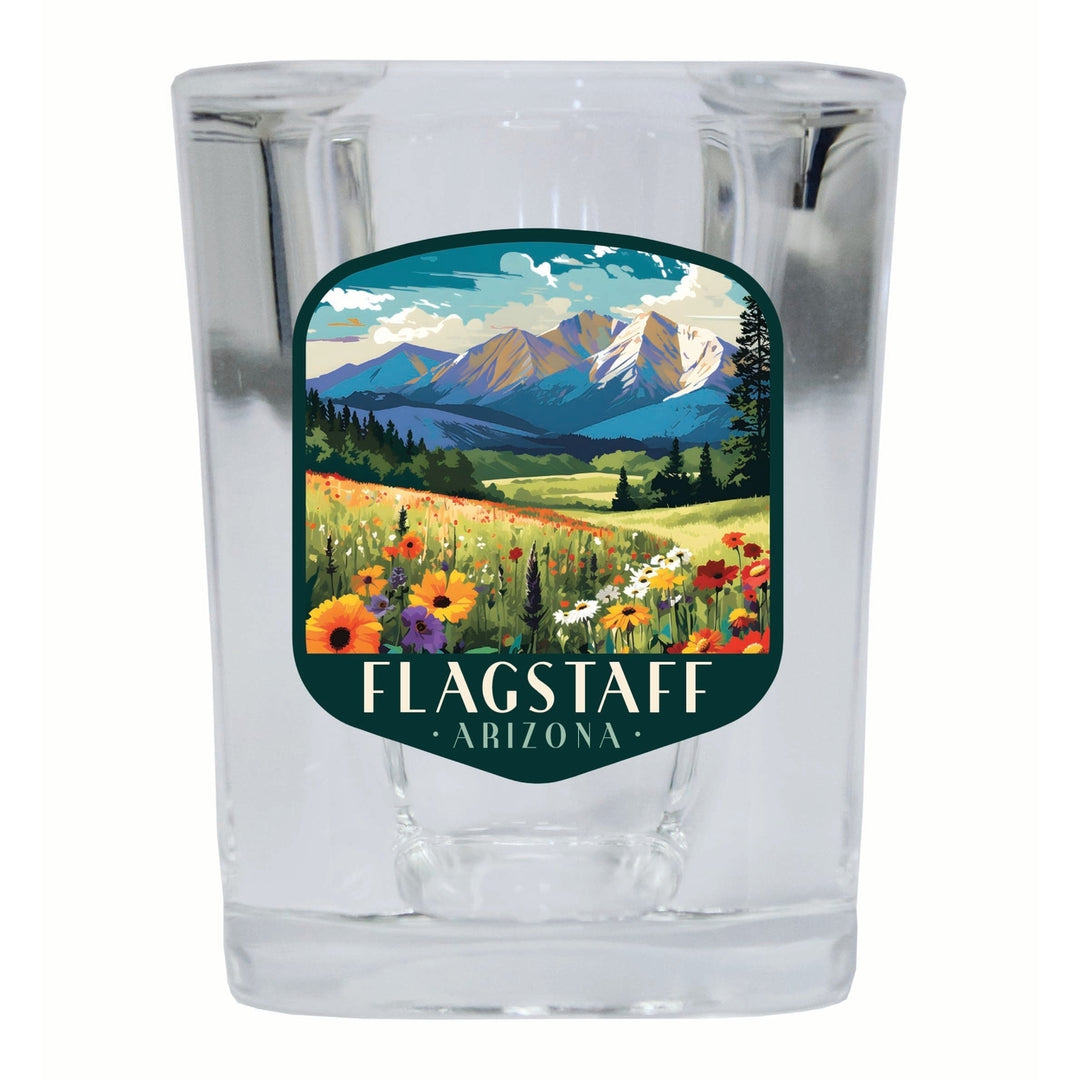 Flagstaff Arizona Design C Souvenir 2 Ounce Shot Glass Square Image 2