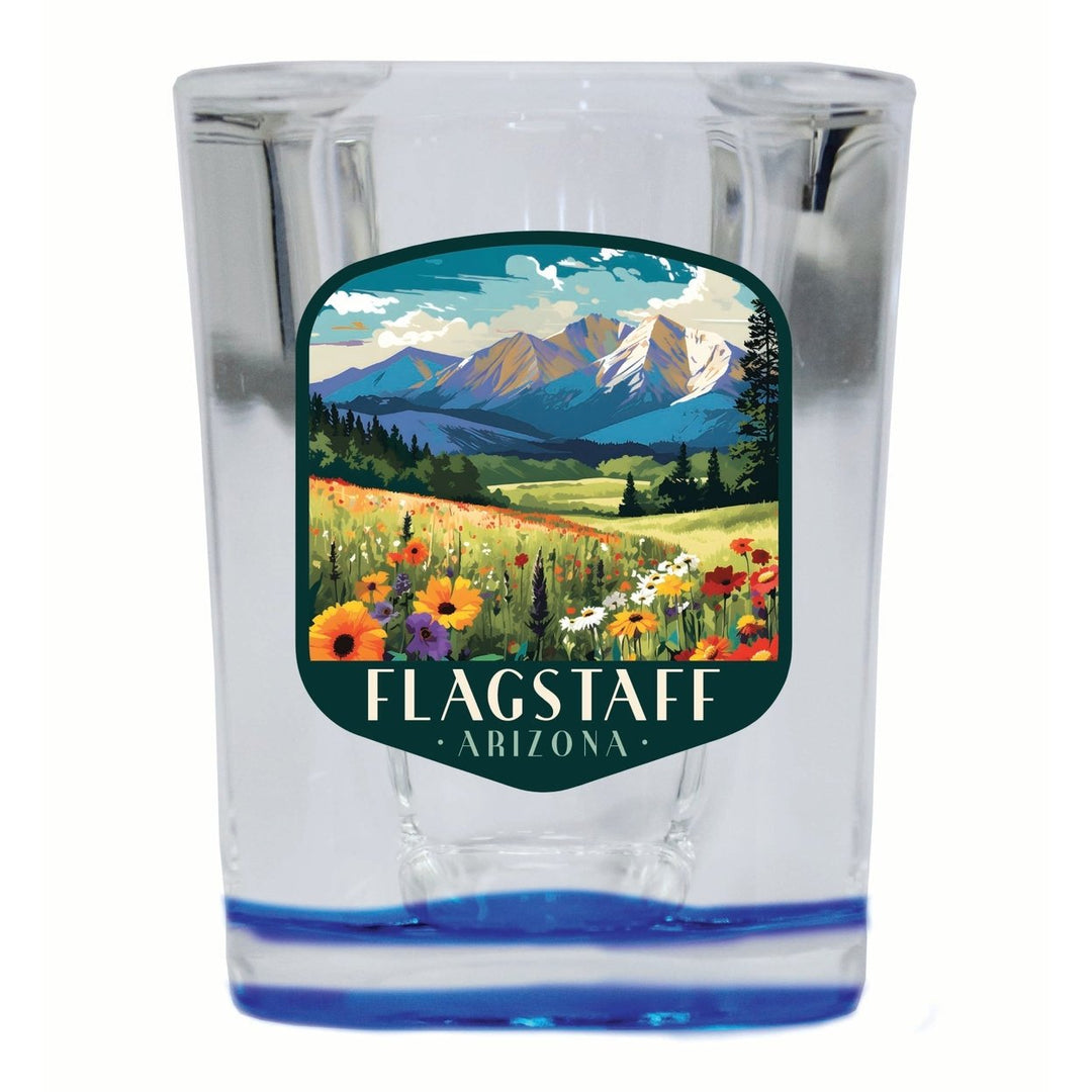 Flagstaff Arizona Design C Souvenir 2 Ounce Shot Glass Square Image 1