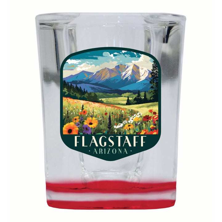 Flagstaff Arizona Design C Souvenir 2 Ounce Shot Glass Square Image 4