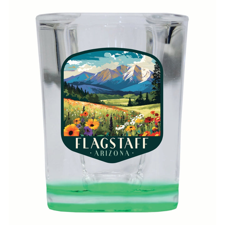 Flagstaff Arizona Design C Souvenir 2 Ounce Shot Glass Square Image 4