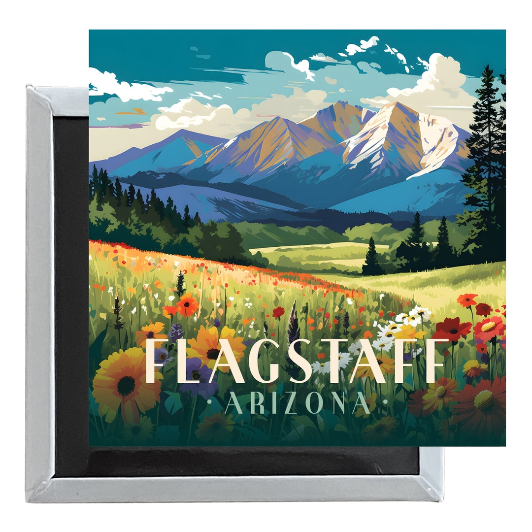 Flagstaff Arizona Design C Souvenir 2.5 x 2.5-Inch Fridge Magnet Image 1