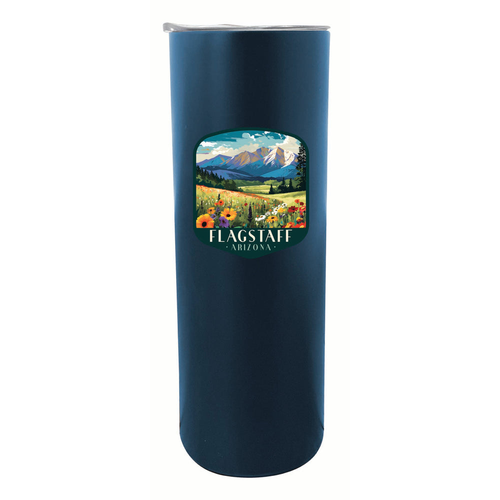 Flagstaff Arizona Design C Souvenir 20 oz Insulated Stainless Steel Skinny Tumbler Image 2