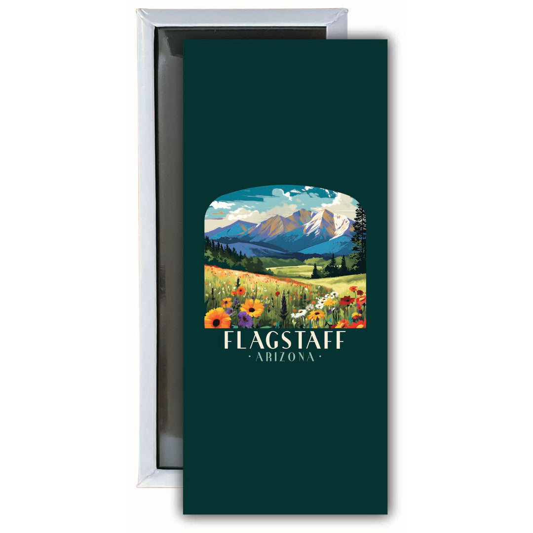 Flagstaff Arizona Design C Souvenir Fridge Magnet 4.75 x 2 Inch Image 1