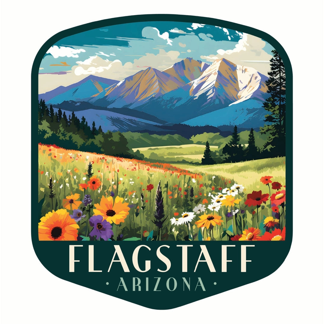 Flagstaff Arizona Design C Souvenir Die Cut Flat Magnet Image 1