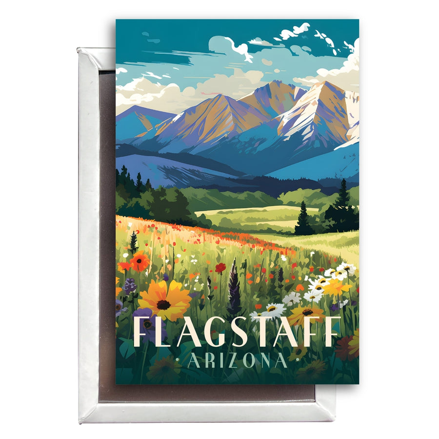 Flagstaff Arizona Design C Souvenir Refrigerator Magnet 2.5"X3.5" Image 1