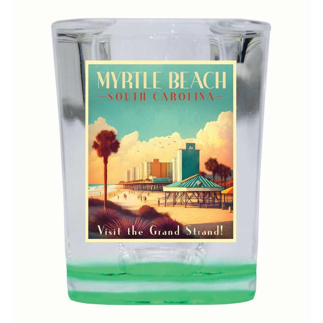 Myrtle Beach South Carolina Design A Souvenir 2 Ounce Shot Glass Square Image 1