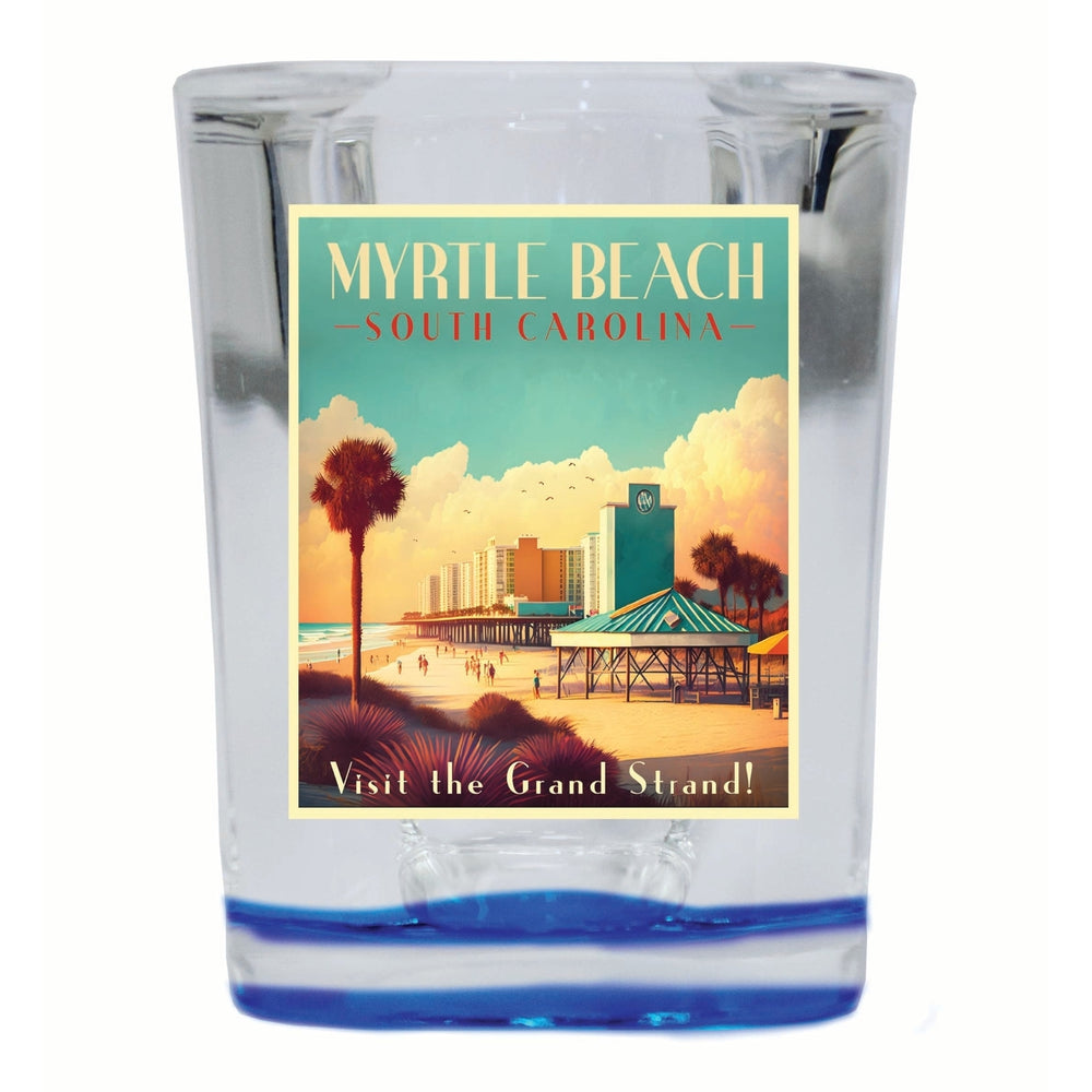 Myrtle Beach South Carolina Design A Souvenir 2 Ounce Shot Glass Square Image 2