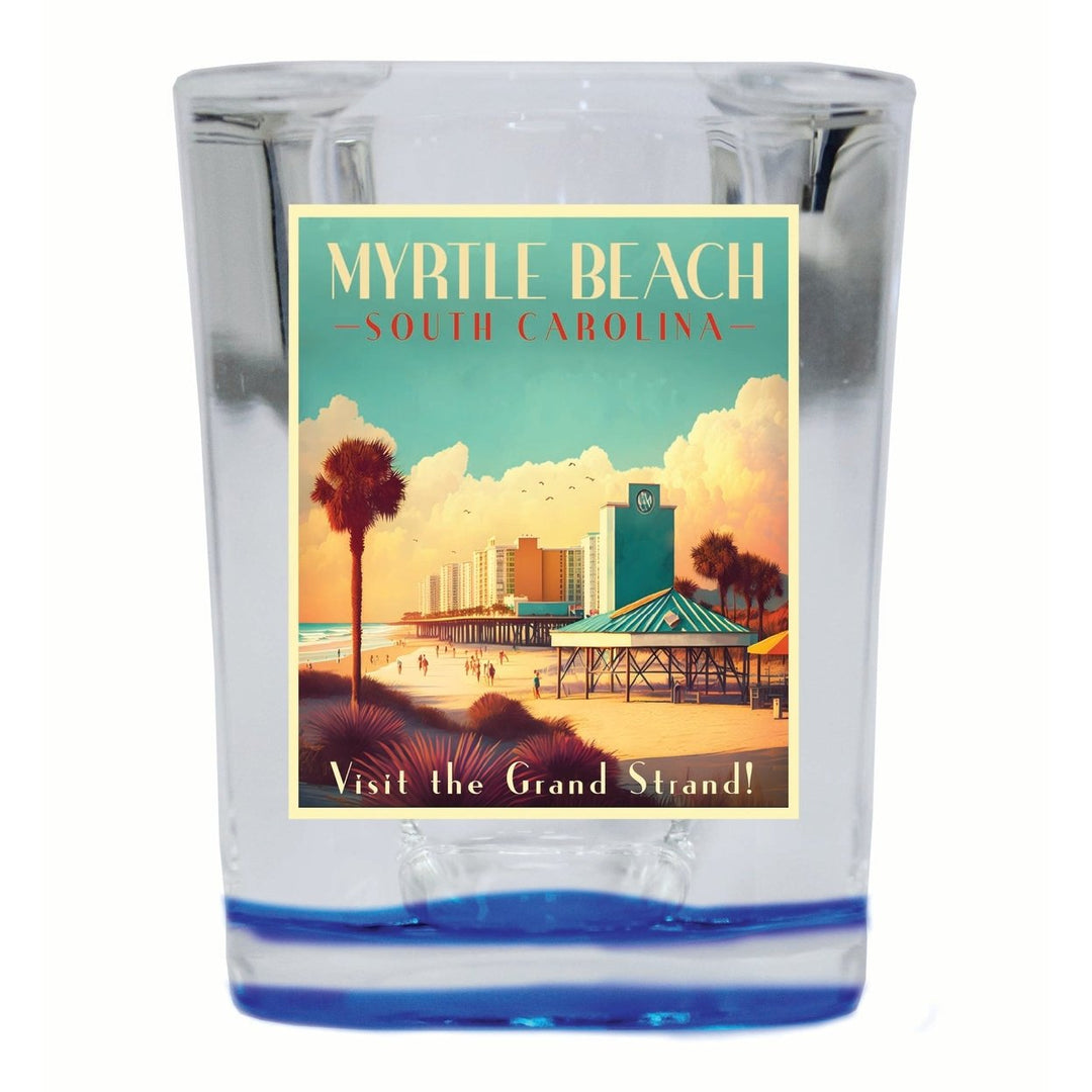 Myrtle Beach South Carolina Design A Souvenir 2 Ounce Shot Glass Square Image 1