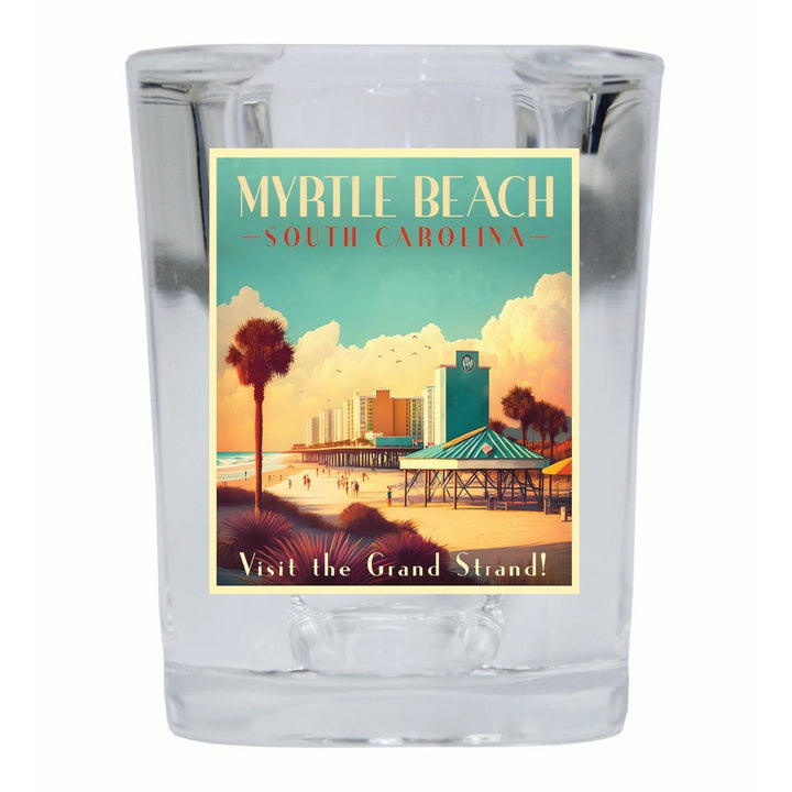 Myrtle Beach South Carolina Design A Souvenir 2 Ounce Shot Glass Square Image 3