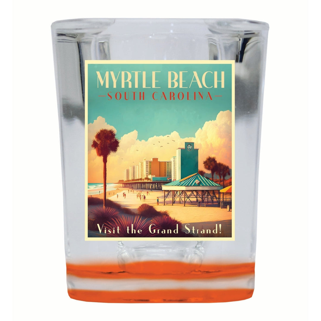 Myrtle Beach South Carolina Design A Souvenir 2 Ounce Shot Glass Square Image 4