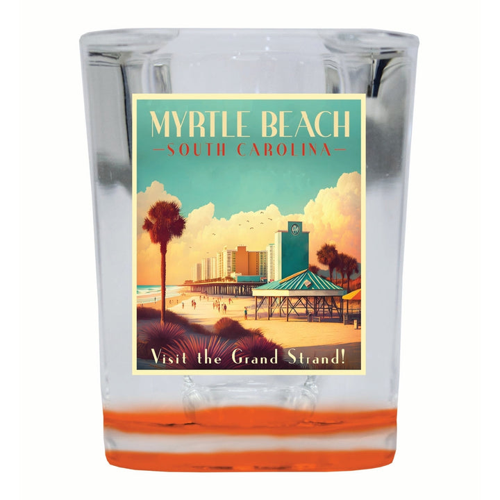 Myrtle Beach South Carolina Design A Souvenir 2 Ounce Shot Glass Square Image 4