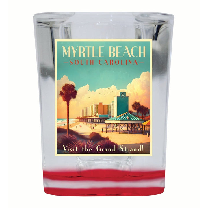 Myrtle Beach South Carolina Design A Souvenir 2 Ounce Shot Glass Square Image 4