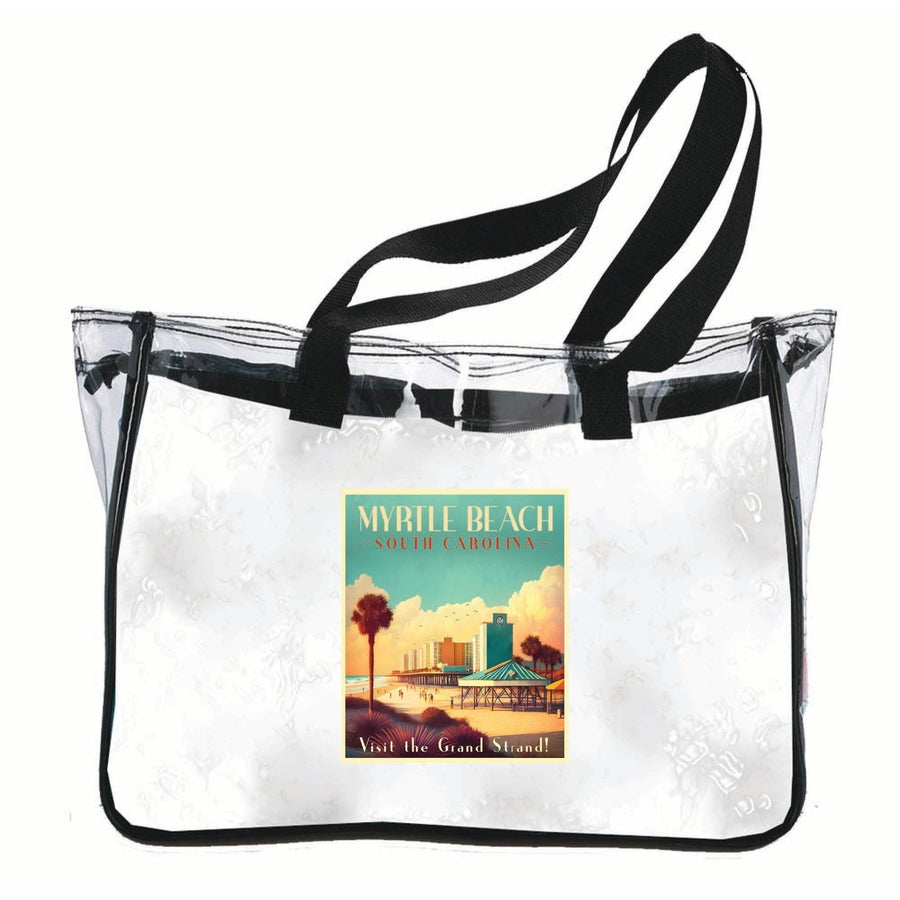 Myrtle Beach South Carolina Design A Souvenir Clear Tote Bag Image 1