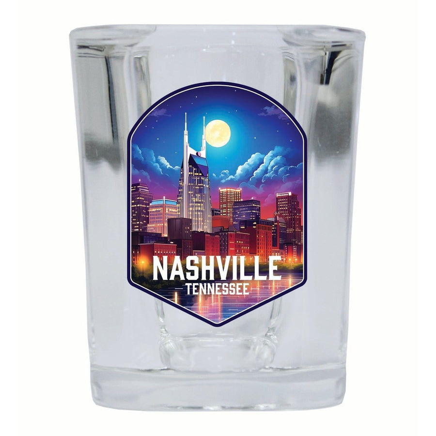 Nashville Tennessee Design D Souvenir 2 Ounce Shot Glass Square Image 1