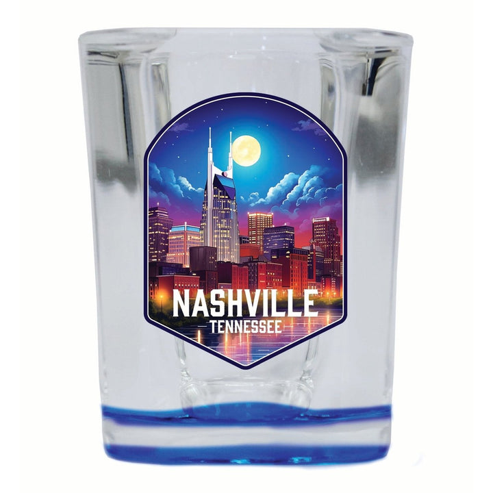 Nashville Tennessee Design D Souvenir 2 Ounce Shot Glass Square Image 2