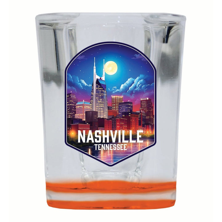 Nashville Tennessee Design D Souvenir 2 Ounce Shot Glass Square Image 1