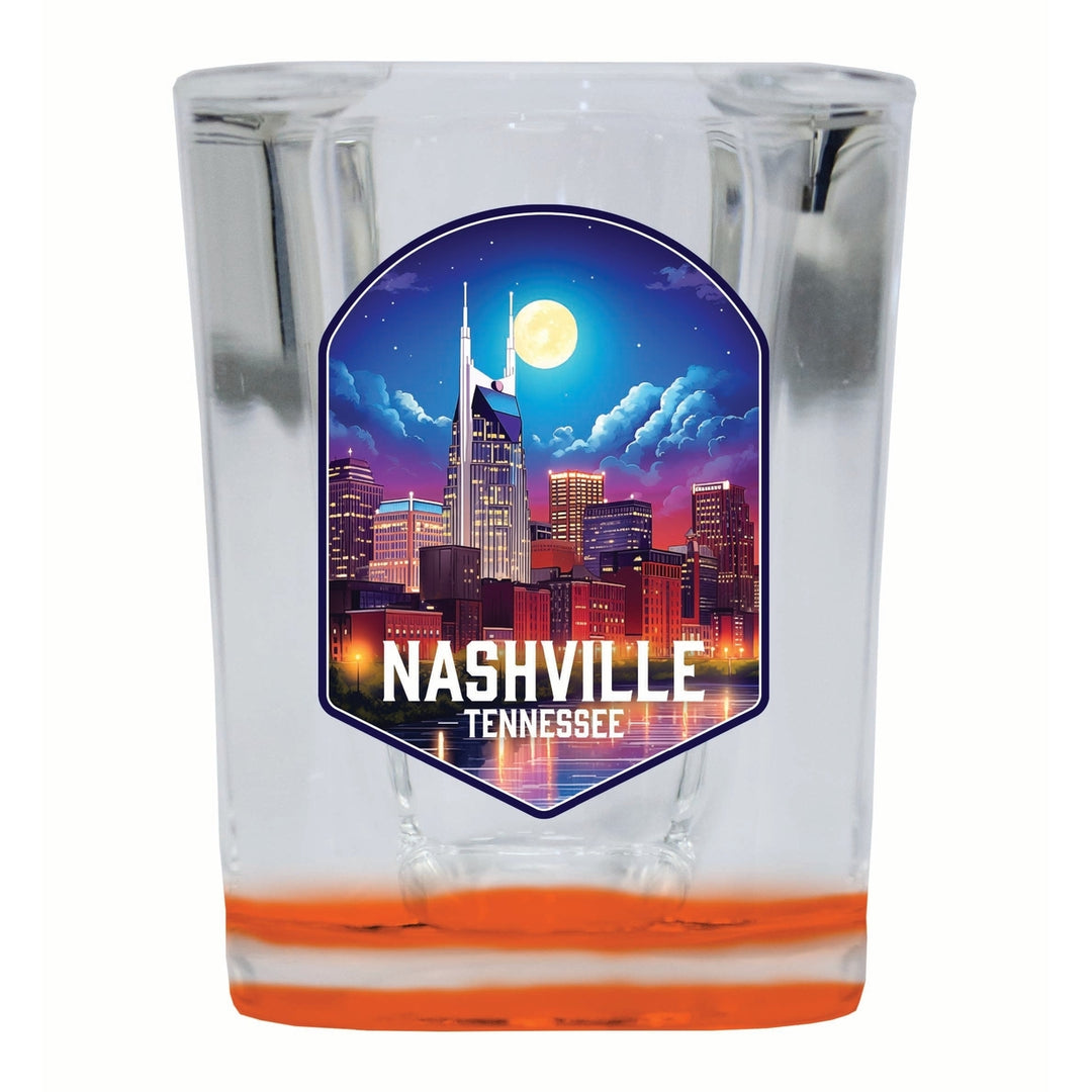 Nashville Tennessee Design D Souvenir 2 Ounce Shot Glass Square Image 4