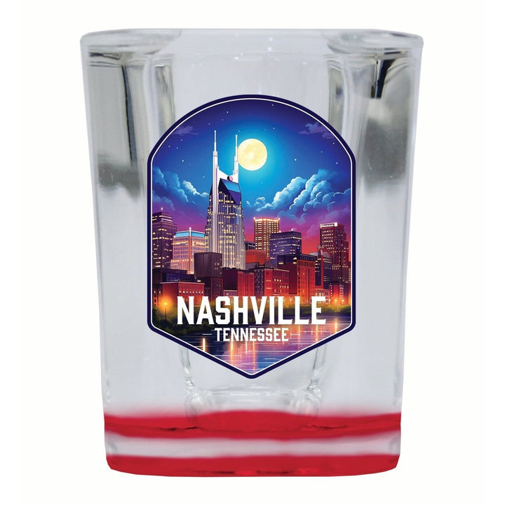 Nashville Tennessee Design D Souvenir 2 Ounce Shot Glass Square Image 4