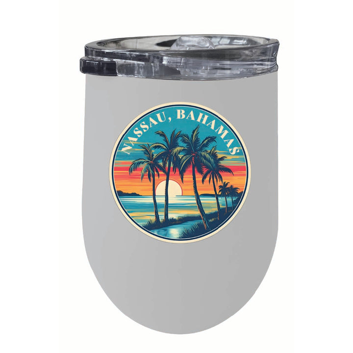 Nassau the Bahamas Design D Souvenir 12 oz Insulated Wine Stainless Steel Tumbler Image 4