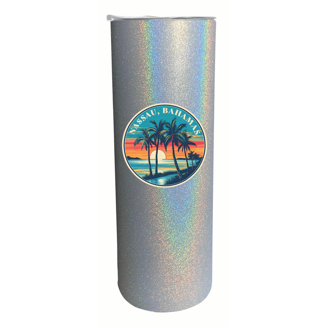 Nassau the Bahamas Design D Souvenir 20 oz Insulated Stainless Steel Skinny Tumbler Image 4