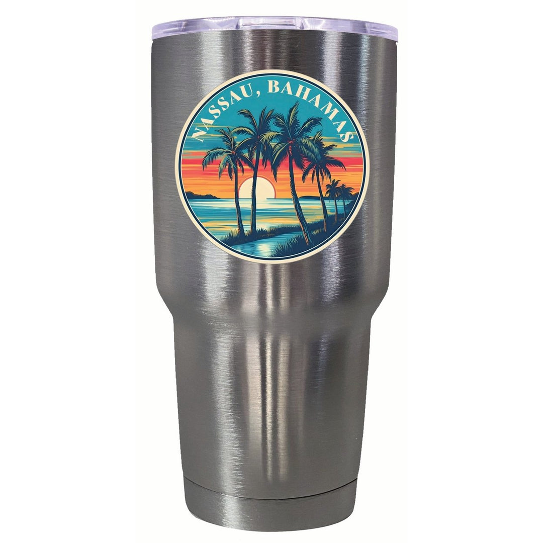 Nassau the Bahamas Design D Souvenir 24 oz Insulated Stainless Steel Tumbler Image 1