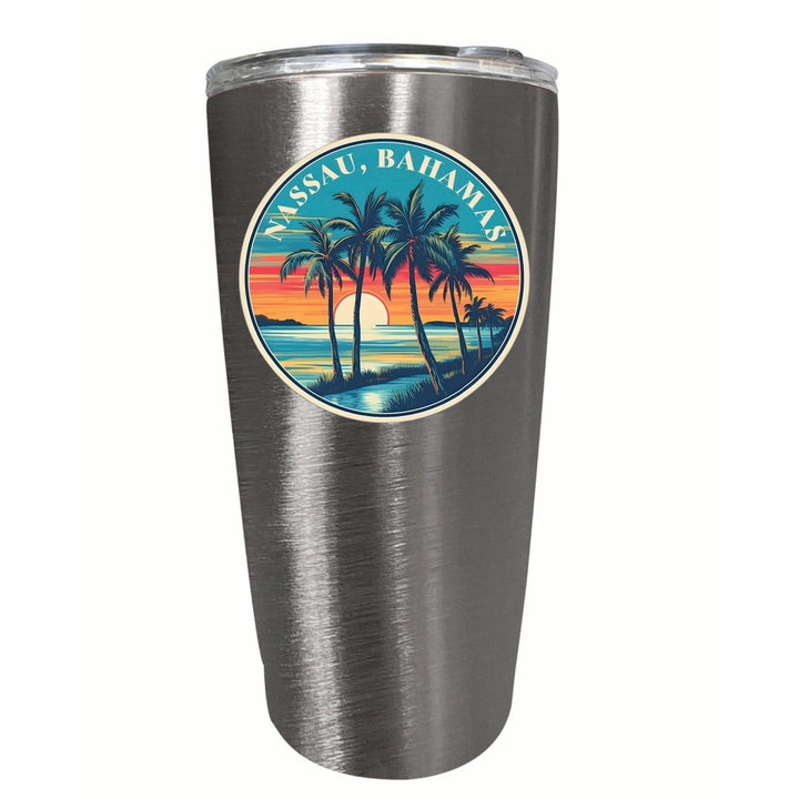 Nassau the Bahamas Design D Souvenir 16 oz Stainless Steel Insulated Tumbler Image 4