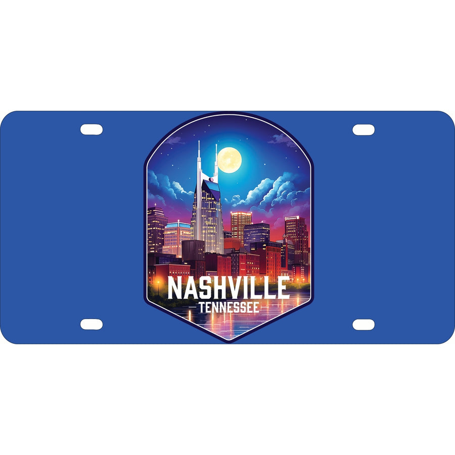 Nashville Tennessee Design D Souvenir Metal License Plate Image 1