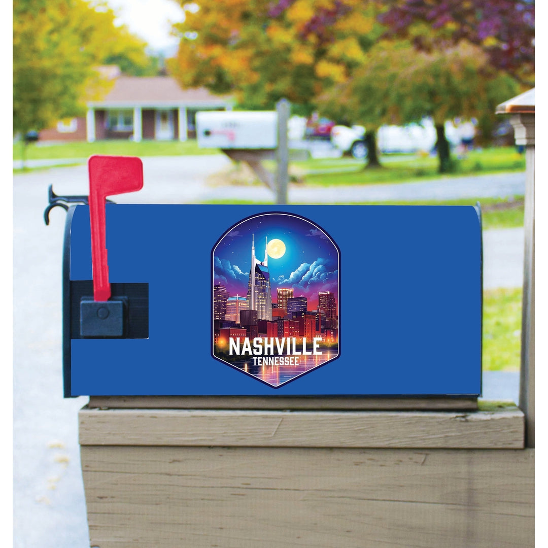 Nashville Tennessee Design D Souvenir Magnetic Mailbox Cover Image 1