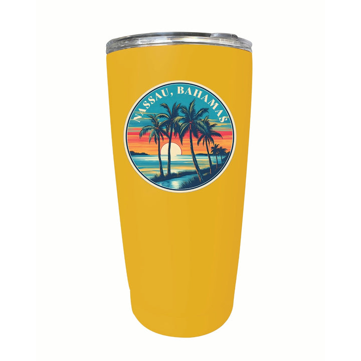 Nassau the Bahamas Design D Souvenir 16 oz Stainless Steel Insulated Tumbler Image 8