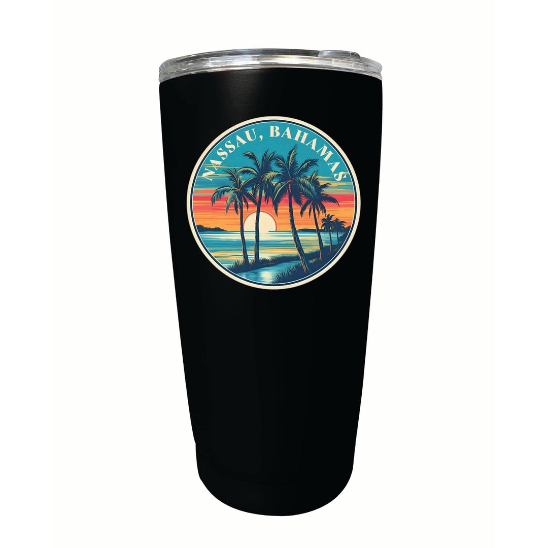 Nassau the Bahamas Design D Souvenir 16 oz Stainless Steel Insulated Tumbler Image 9