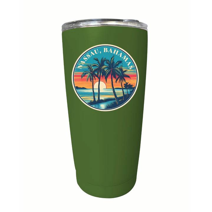 Nassau the Bahamas Design D Souvenir 16 oz Stainless Steel Insulated Tumbler Image 10