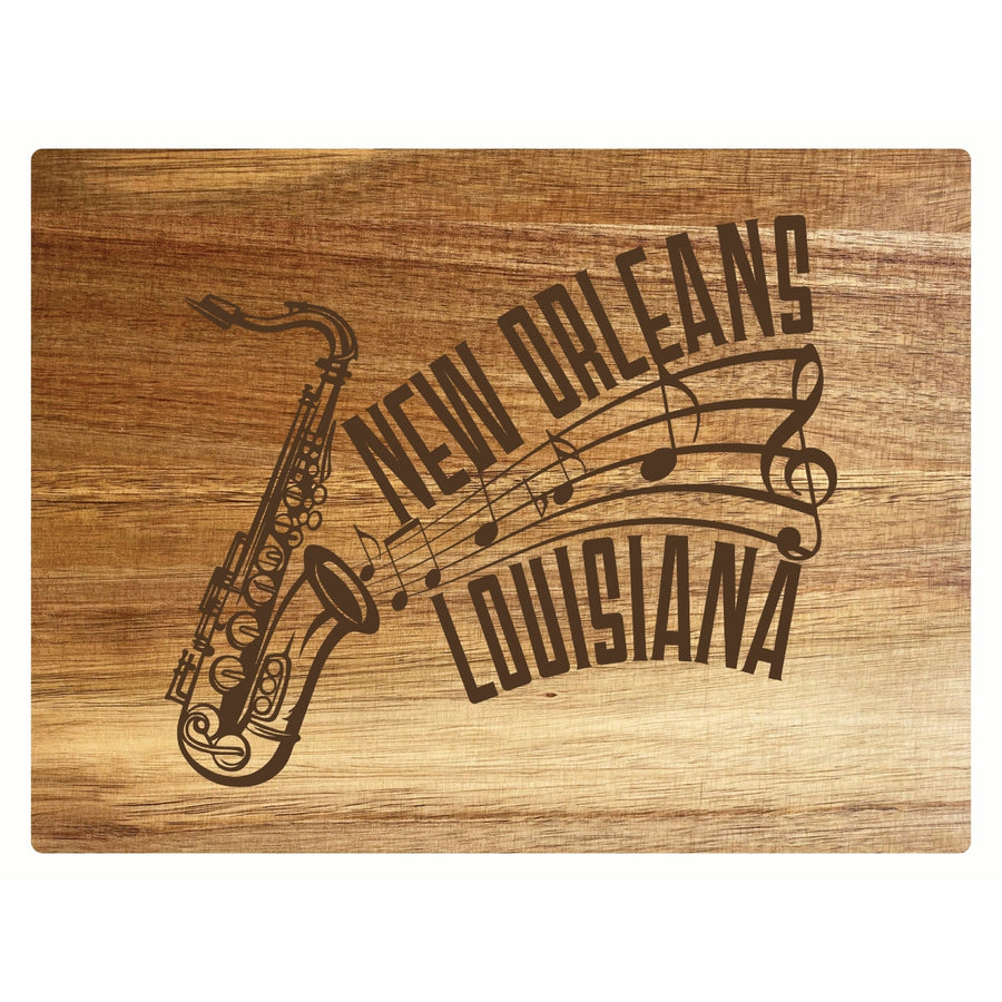 Orleans Louisiana Souvenir Wooden Cutting Board 8 x 6 Image 1