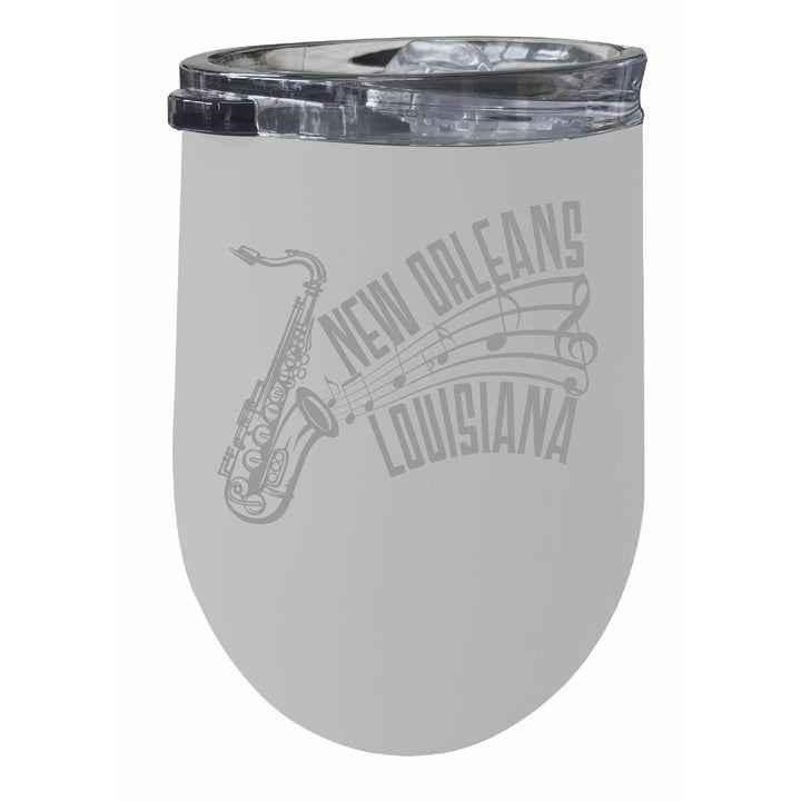 Orleans Louisiana Souvenir 12 oz Engraved Insulated Wine Stainless Steel Tumbler Image 4