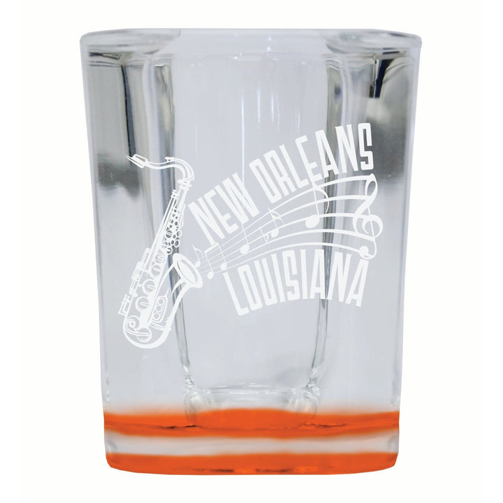 Orleans Louisiana Souvenir 2 Ounce Engraved Shot Glass Square Image 2